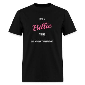 Billie Personalized First Name Customized For - Men's T-Shirt - black - Front - Jose (178cm)