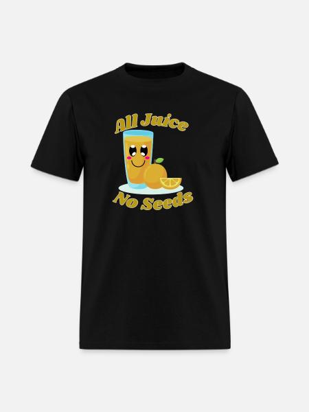 All juice no seeds - Men's T-Shirt - black