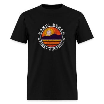 Bondi Beach Distressed - Men's T-Shirt - black - Front - Jose (178cm)