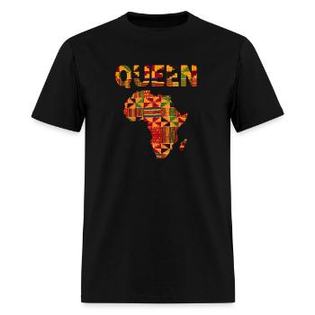 African Queen Kente Africa Ghana - Men's T-Shirt - black - Front - Jose (178cm)