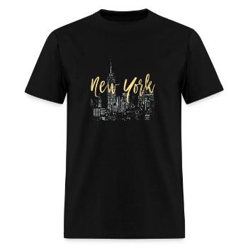 New York City - Men's T-Shirt - black - Front - Jose (178cm)