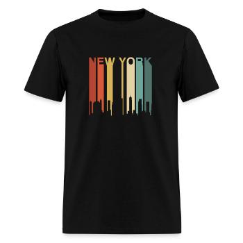 New York City Urban yline Nyc Ny Architect - Men's T-Shirt - black - Front - Jose (178cm)