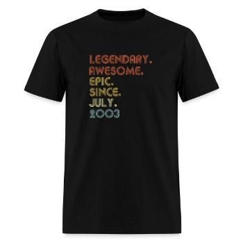 19 Awesome Since July 2003 19Th - Men's T-Shirt - black - Front - Jose (178cm)