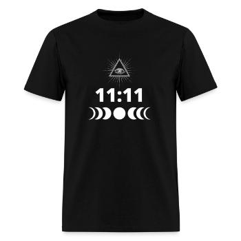 Eleven Eleven 1111 Numerology Law Of Attraction - Men's T-Shirt - black - Front - Jose (178cm)