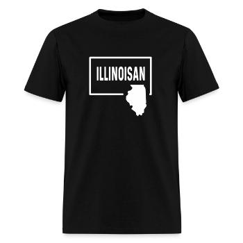 Illinoisan Illinois Il - Vacances dans ville natale - T-shirt Homme - noir - Devant - Jose (178cm)