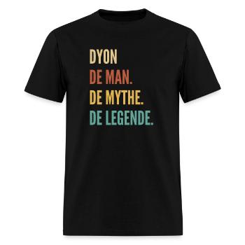 Dutch First Name - Dyon - Men's T-Shirt - black - Front - Jose (178cm)