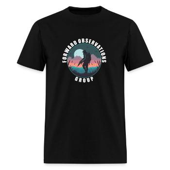 Forward Observations- Fog Retro - Men's T-Shirt - black - Front - Jose (178cm)