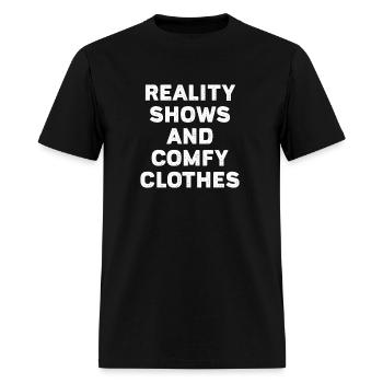 Reality Shows And Comfy - Men's T-Shirt - black - Front - Jose (178cm)