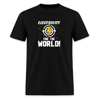 Electrician electricity for world electrical - Men's T-Shirt - black - Front - Jose (178cm)