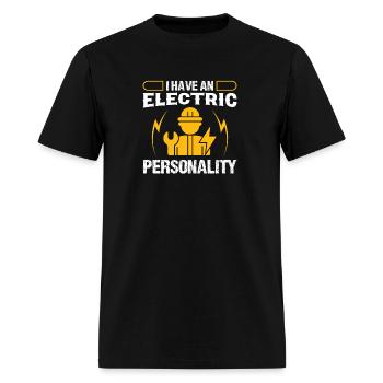 Electrician electric personality electrical - Men's T-Shirt - black - Front - Jose (178cm)