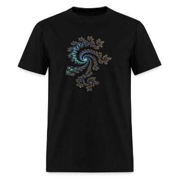 Andreas Steinweg Mandelbrot Fractal - Men's T-Shirt - black - Front - Jose (178cm)
