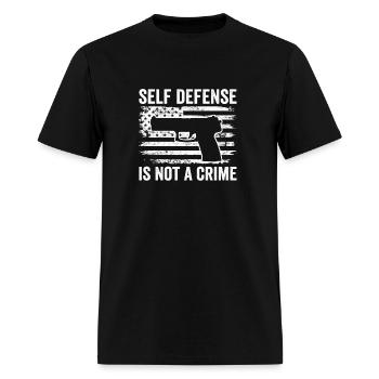 Self Defense Is Not A Crime Pro Gun 2Nd Amendment - Men's T-Shirt - black - Front - Jose (178cm)