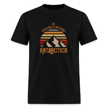 Soleil Et Glaciers Antarctique - T-shirt Homme - noir - Devant - Jose (178cm)