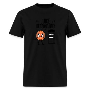 Fresh orange Juice - Men's T-Shirt - black - Front - Jose (178cm)