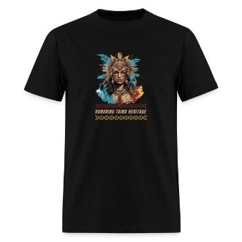Honorer l’héritage taíno - T-shirt Homme - noir - Devant - Jose (178cm)