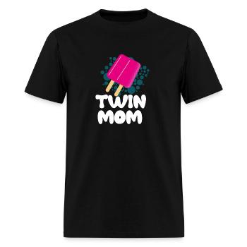 Twin mom Funny ice cream Twin Parents twin day - Men's T-Shirt - black - Front - Jose (178cm)