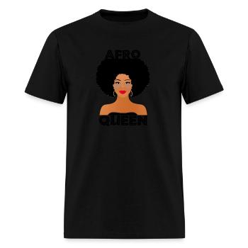 Afro Queen Melanin Queen. - Men's T-Shirt - black - Front - Jose (178cm)