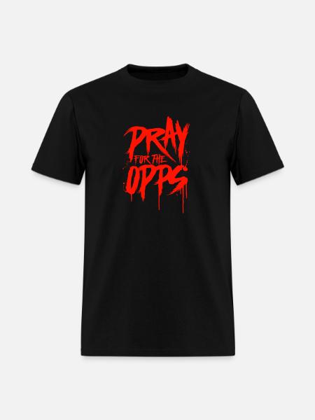 Pray For The Opps - Men's T-Shirt - black