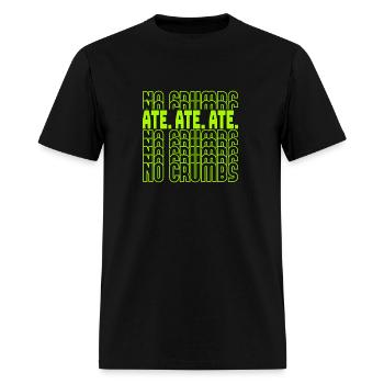 Green Ate No Crumbs Green Color - Men's T-Shirt - black - Front - Jose (178cm)