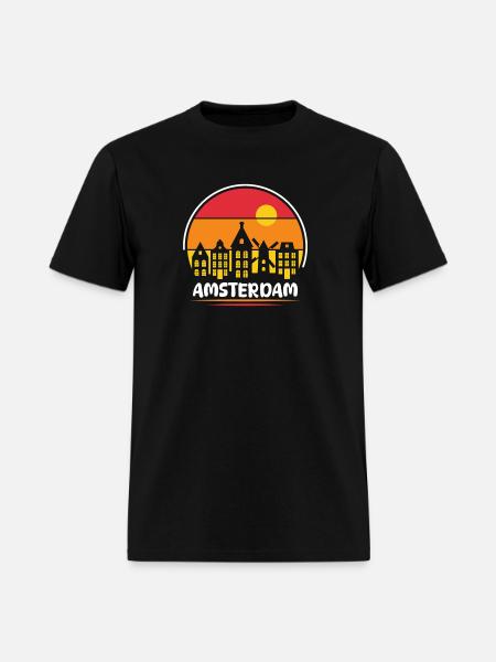 Amsterdam - Men's T-Shirt - black