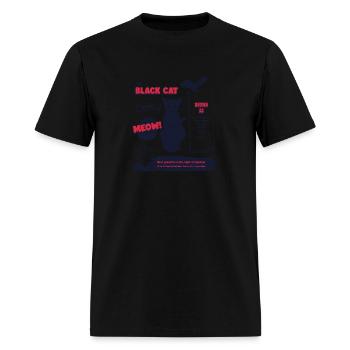The Black Cat Informational - Men's T-Shirt - black - Front - Jose (178cm)