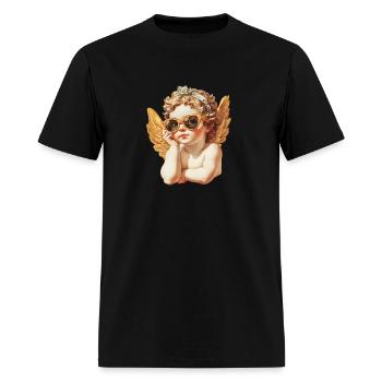 Cherub wearing shades - Men's T-Shirt - black - Front - Jose (178cm)
