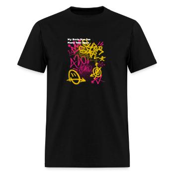 My Brain Has Too Many Tabs Open Newest - Men's T-Shirt - black - Front - Jose (178cm)