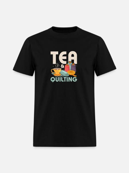 Tea & Quilting Sewing Quilter - Men's T-Shirt - black