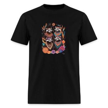 Bohemian Badgers - Digging the artsy life - Men's T-Shirt - black - Front - Jose (178cm)