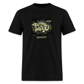 Camo Dad Design - Men's T-Shirt - black - Front - Jose (178cm)