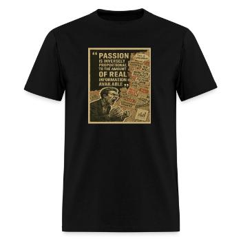 Seeking Information - Men's T-Shirt - black - Front - Jose (178cm)