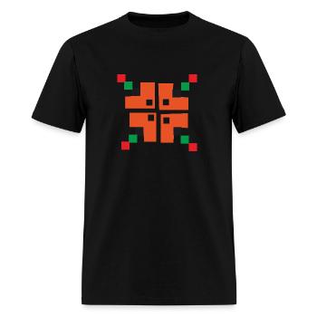 Ornament square - Men's T-Shirt - black - Front - Jose (178cm)