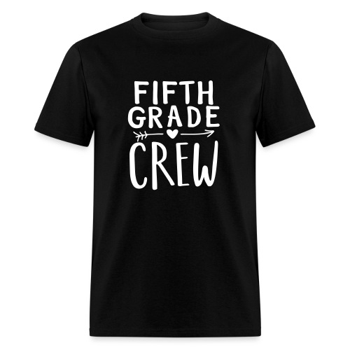 Fifth Grade Crew Heart Teacher T-Shirts - Men's T-Shirt