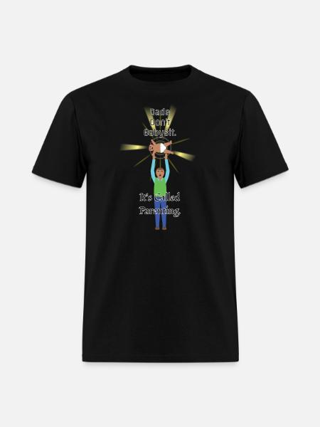 Dads Don't Babysit - Men's T-Shirt - black