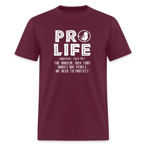 PRO LIFE definition - Men's T-Shirt