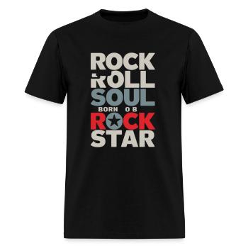 ROCK AND ROLL 3 - Men's T-Shirt - black - Front - Jose (178cm)