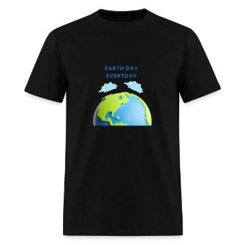 earthday everyday - Men's T-Shirt - black - Front - Jose (178cm)
