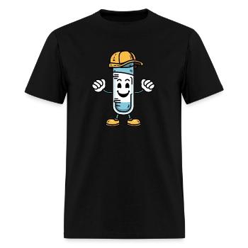 Funny test tube - Men's T-Shirt - black - Front - Jose (178cm)