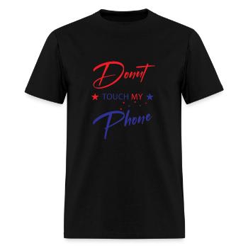Donut Touch My Phone - Men's T-Shirt - black - Front - Jose (178cm)