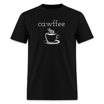 Long Island Cawffee - Coffee Shirt - Men's T-Shirt - black - Front - Jose (178cm)