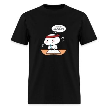 Quby must Get First Place this Term! - Men's T-Shirt - black - Front - Jose (178cm)