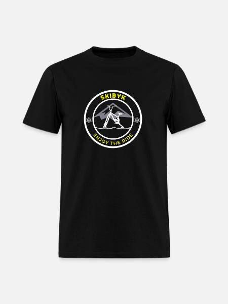 SkiByk Cirle design - Men's T-Shirt - black