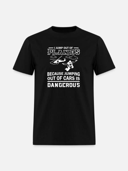 Jump Out Of Planes - Men's T-Shirt - black