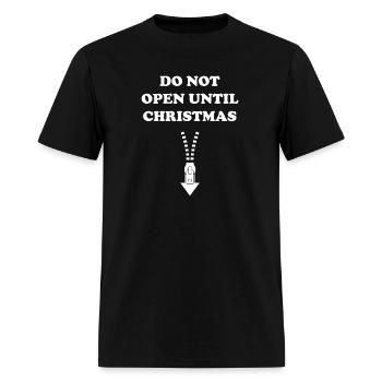 do not open until christmas - Men's T-Shirt - black - Front - Jose (178cm)