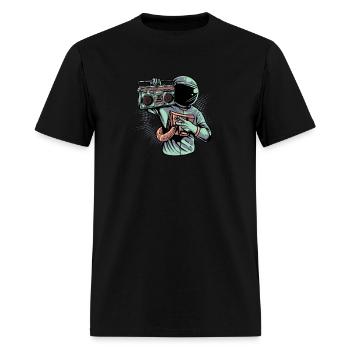 Astronaut Ghetto Blaster - Men's T-Shirt - black - Front - Jose (178cm)