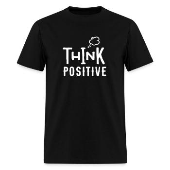 Think Positive - Men's T-Shirt - black - Front - Jose (178cm)
