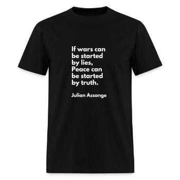 Peace By Truth - Men's T-Shirt - black - Front - Jose (178cm)