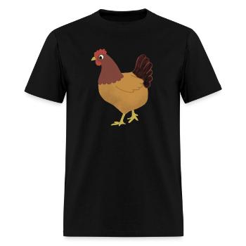 Hen - Men's T-Shirt - black - Front - Jose (178cm)