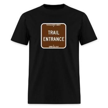 Trail Entrance - Men's T-Shirt - black - Front - Jose (178cm)