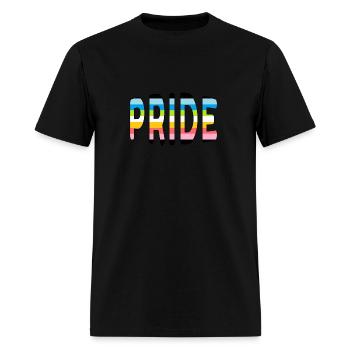 Pride logo Queer - Men's T-Shirt - black - Front - Jose (178cm)